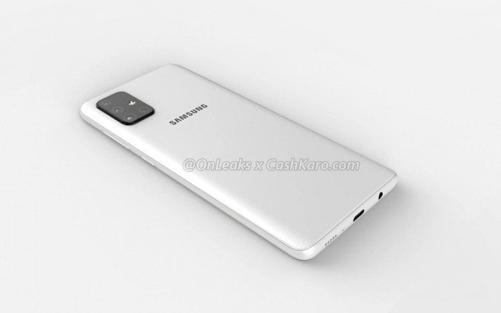 Samsung Galaxy A71 renders leak; L-shaped quad camera and Infinity-O AMOLED display | DroidAfrica