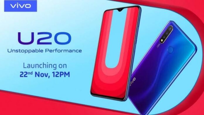 Vivo U20 will be launched on November 22 with Snapdragon 675 | DroidAfrica