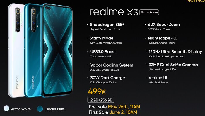Realme X3 SuperZoom and the Realme 6s released in Europe | DroidAfrica
