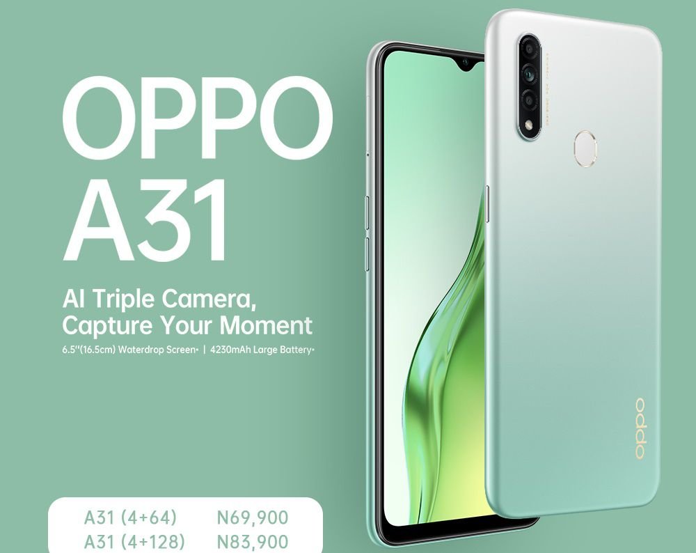 OPPO A31 arrives in Nigeria with 6.5-inch screen and Helio P35 CPU | DroidAfrica