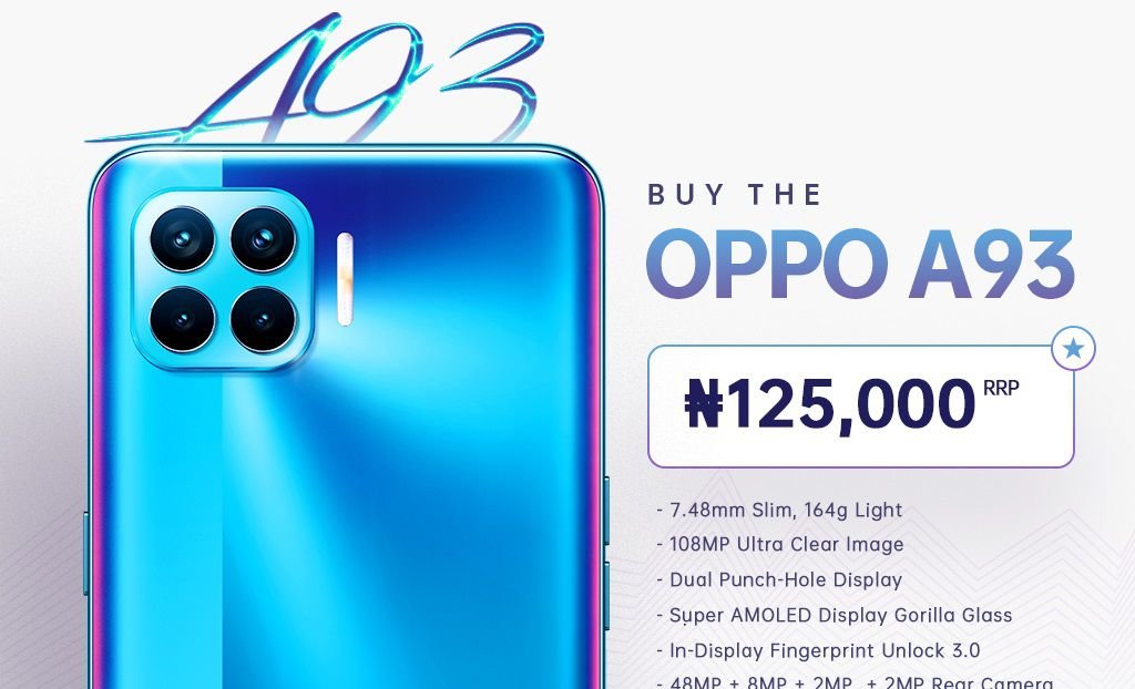 OPPO A93 now official in Nigeria, priced at 125,000 | DroidAfrica