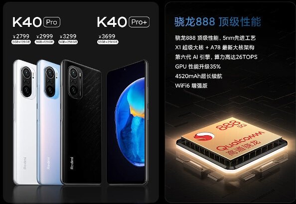 Snapdragon 888 powered Redmi K40 Pro and K40 Pro+ announced | DroidAfrica