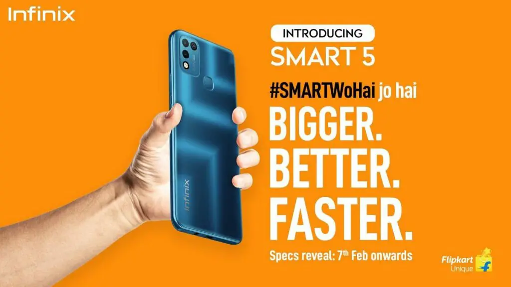 Infinix Smart 5 with 6.6" screen to launch in India on the 11th of February | DroidAfrica