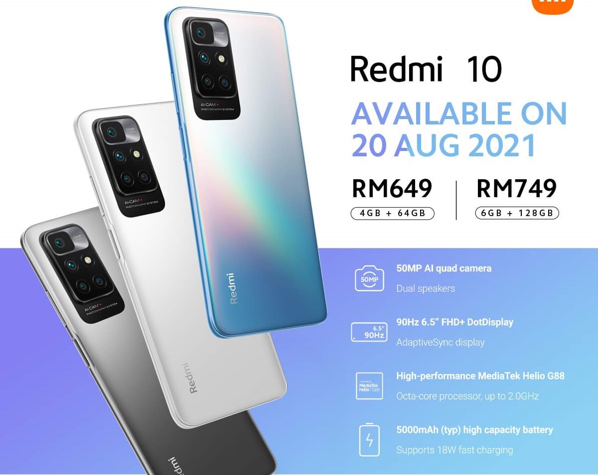 Xiaomi Redmi 10 now official; powered by MediaTek Helio G88 CPU | DroidAfrica