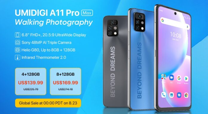 UMIDIGI A11 Pro Max with Helio G80 now official, starts at $140 | DroidAfrica