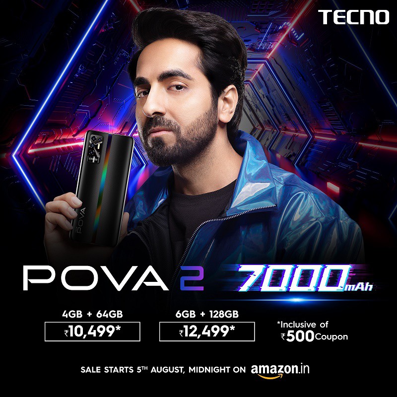 Tecno POVA 2 now official in India with 7000mAh battery | DroidAfrica