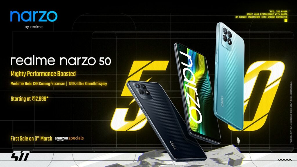 Helio G96 powered Realme Narzo 50 announced, has 5000mAh battery | DroidAfrica