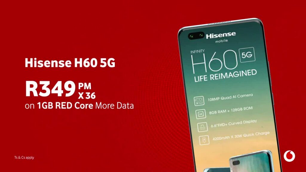 HiSense Infinity H60 5G with Dimensity 810 CPU goes on sales in South Africa | DroidAfrica