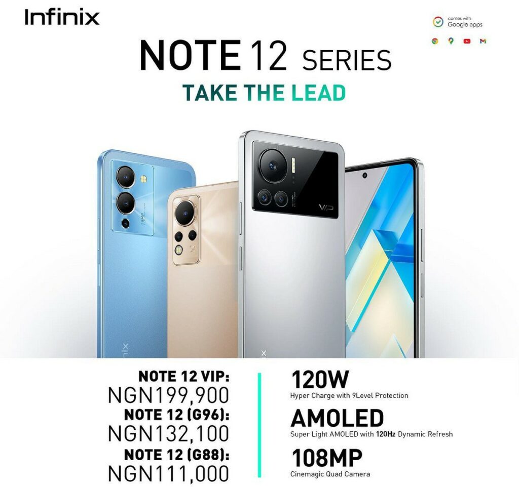Here are the official pricing of Infinix Note 12-series in Nigeria and Kenya | DroidAfrica
