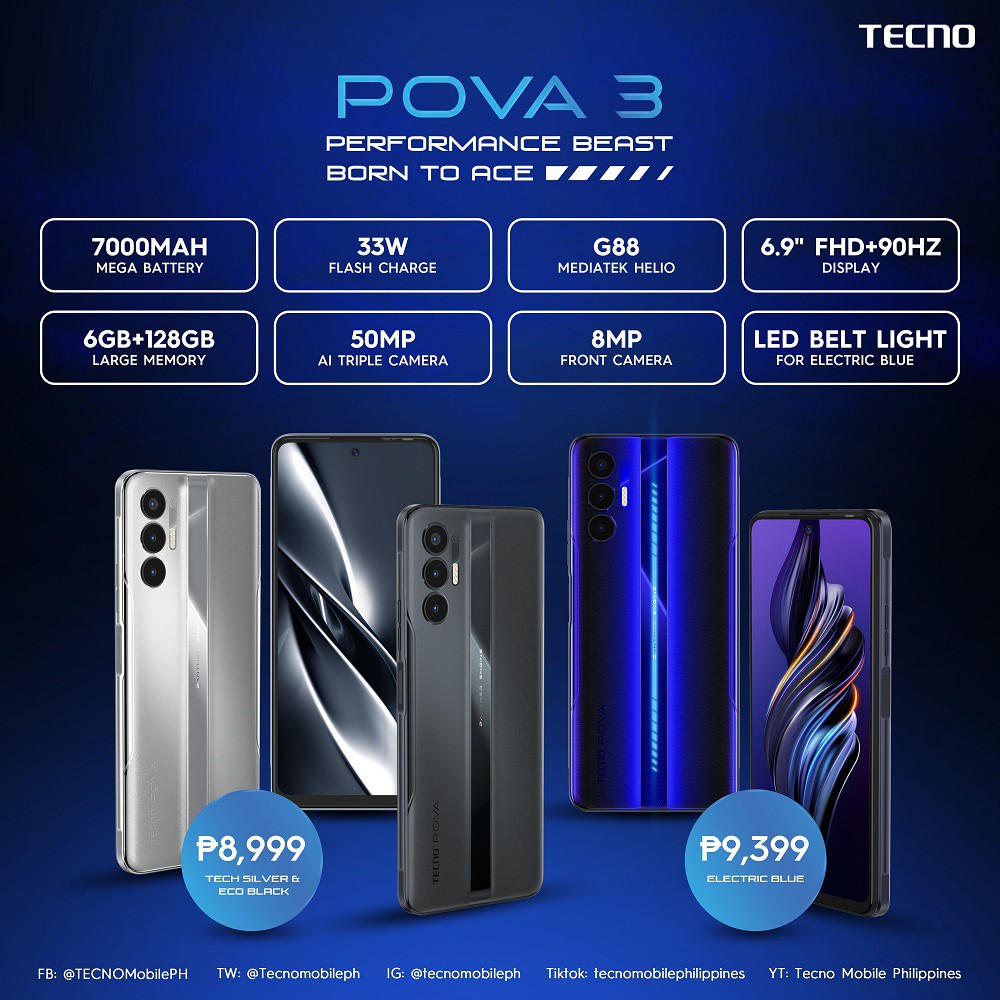 Tecno POVA 3 now official; rocks 7000mAh battery with Helio G88 CPU | DroidAfrica