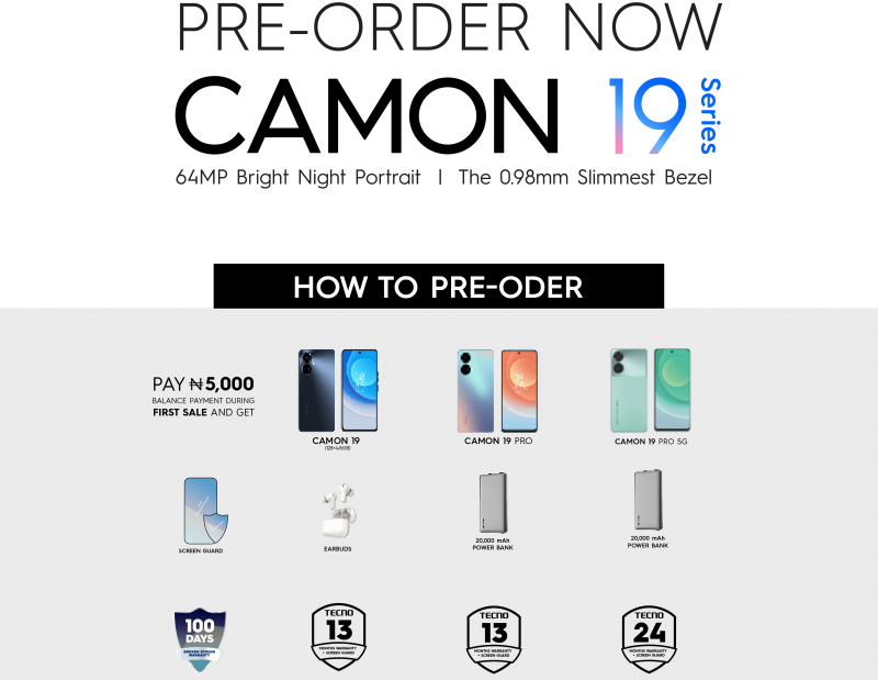 Tecno begins collating preorders for the Camon 19-series in Nigeria | DroidAfrica