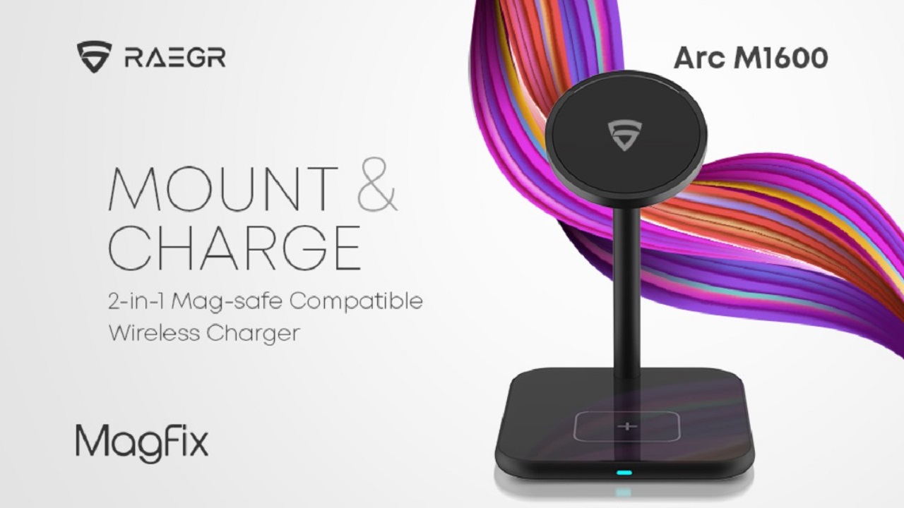 RAEGR MagFix Arc M1600 Wireless Charger Stand for iPhone, AirPods announced | DroidAfrica