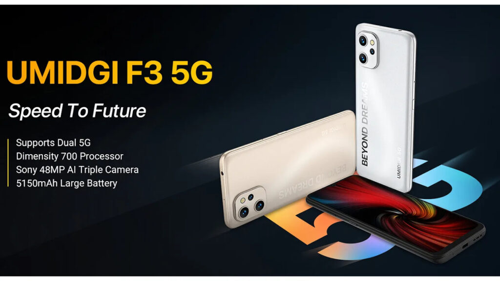 UMIDIGI F3 5G smartphone with Dimensity 700 and 5150mAh battery announced | DroidAfrica