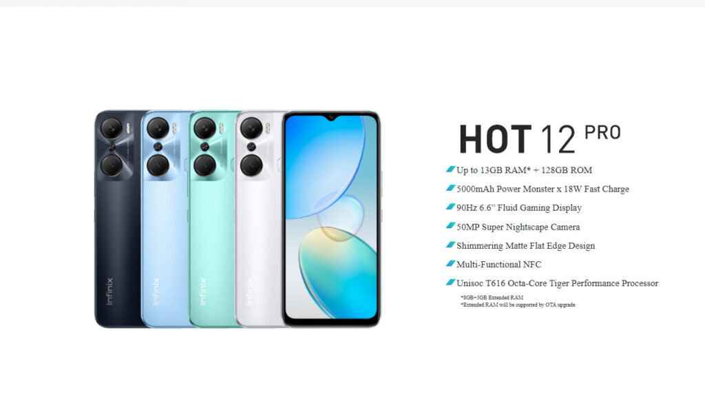 Infinix HOT 12 PRO: 6.6-inch smartphone with UNISOC T616  announced globally | DroidAfrica