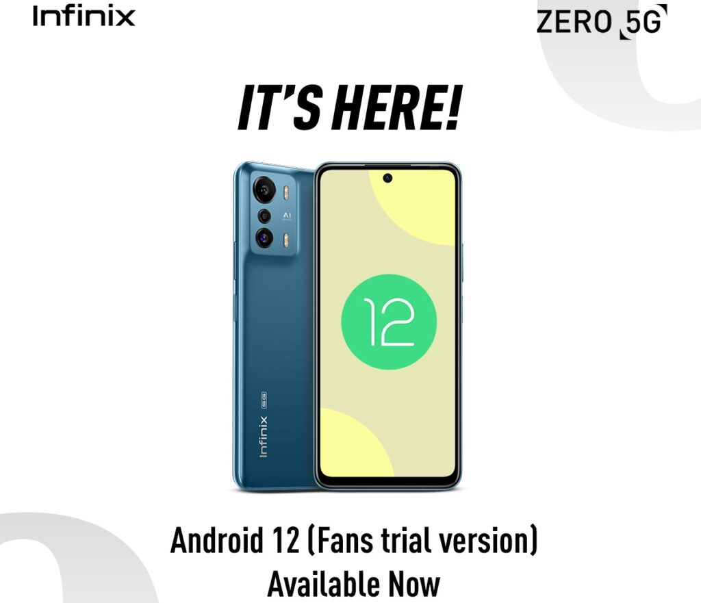Google Android 12 update for Infinix Zero 5G now available | DroidAfrica