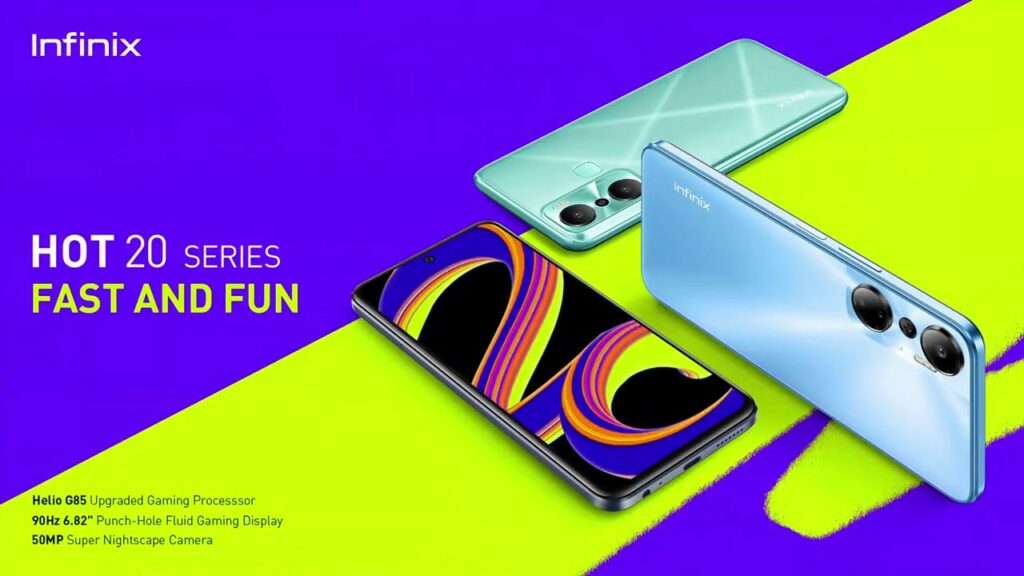 Infinix Hot 20-series now official with Helio G85 CPU and 90Hz refresh | DroidAfrica