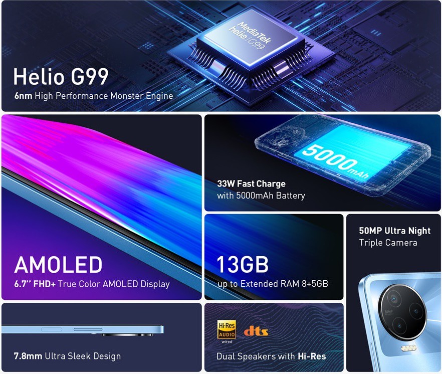 Helio G99 powered Infinix Note 12 (2023) with 8GB RAM announced | DroidAfrica