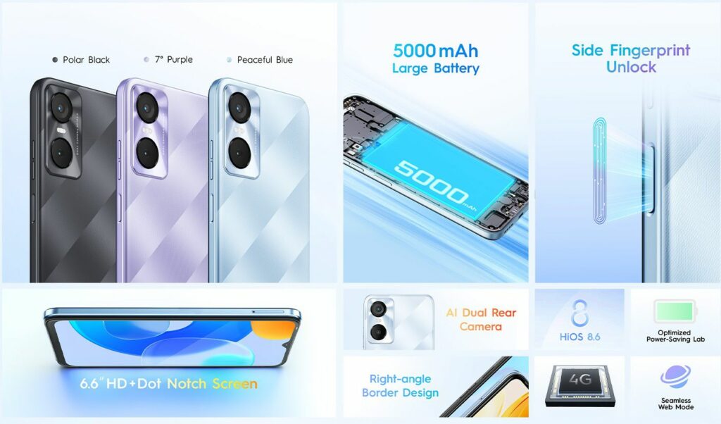 Tecno POP 6 Pro with 5000mAh battery and Helio A22 CPU goes official | DroidAfrica