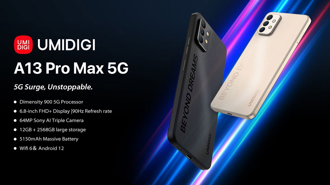 UMIDIGI A13 Pro Max 5G unveiled with Dimensity 900 at $200 | DroidAfrica