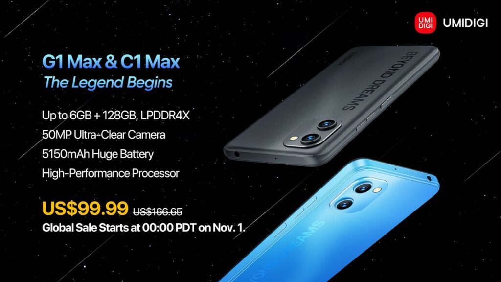 UMIDIGI G1 Max & C1 Max now official; has 6GB RAM and 50MP camera | DroidAfrica