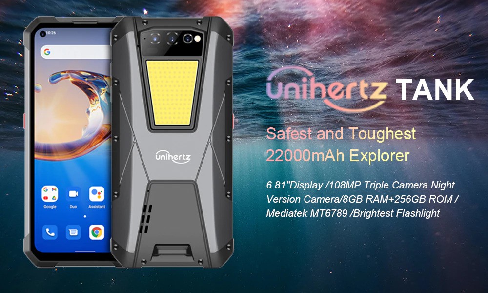 Meet Unihertz Tank, world first smartphone with 22,000mAh battery | DroidAfrica