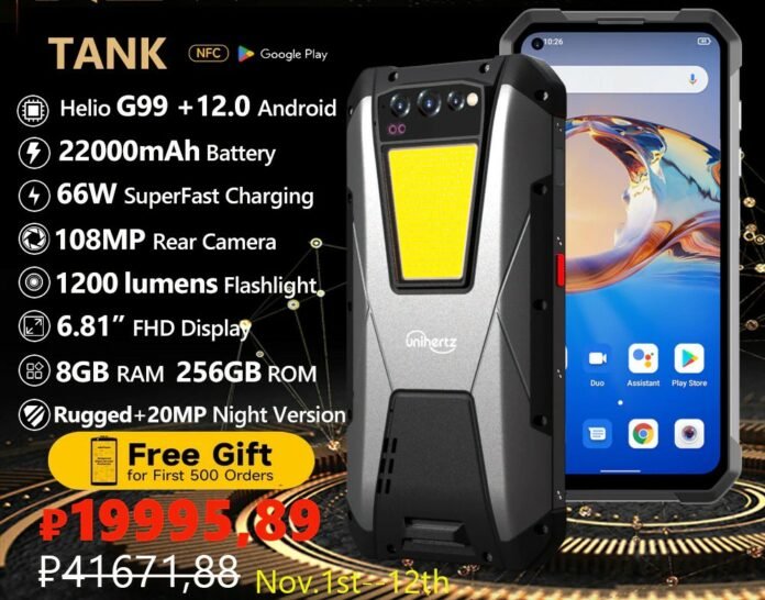 Meet Unihertz Tank World First Smartphone With Mah Battery