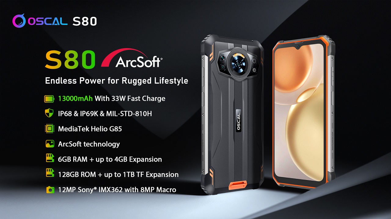 48 DAYS of Standby! Oscal Unveils New Rugged Phone Oscal S80 | DroidAfrica