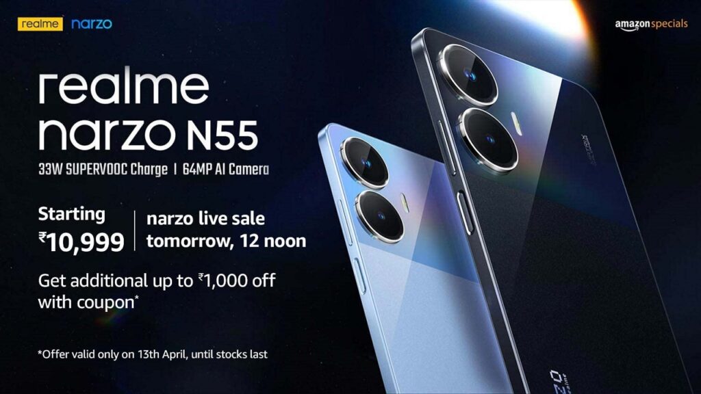 realme launches narzo N55 with mini capsule display and 33W fast charging | DroidAfrica
