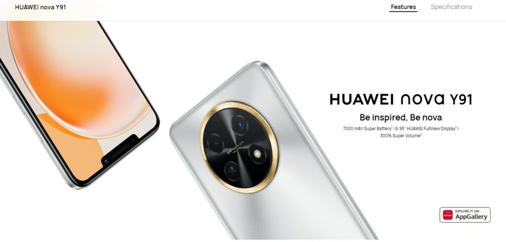 Introducing Huawei Nova Y91 with large display and 7000mAh battery | DroidAfrica