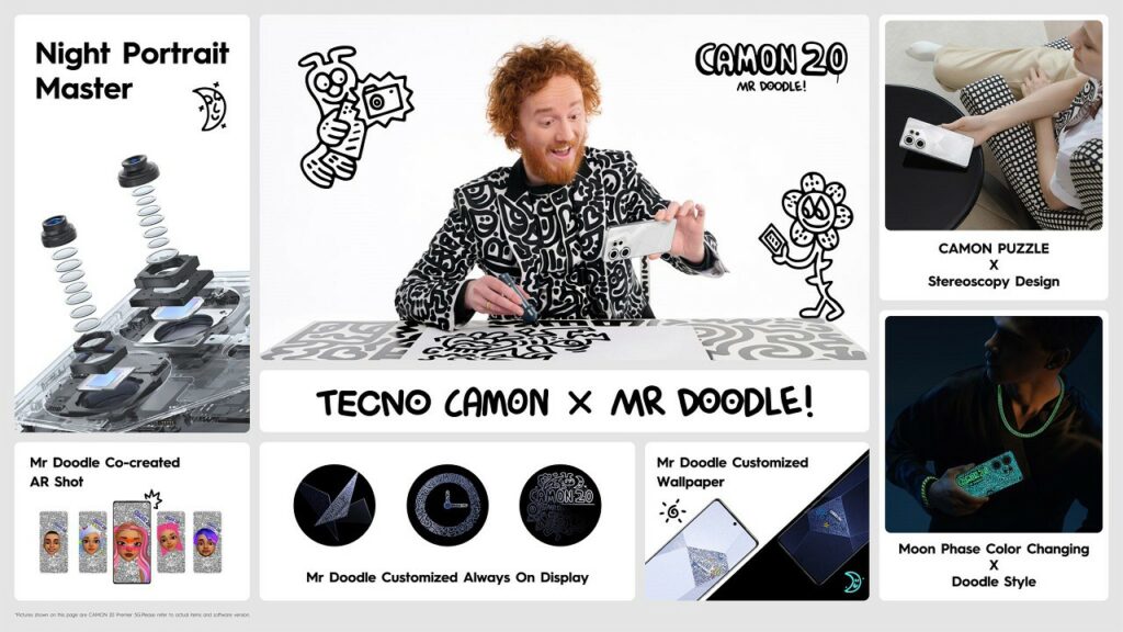 Tecno Releases Mr. Doodle Edition of it Camon 20 Series; Here is All You Should Know | DroidAfrica