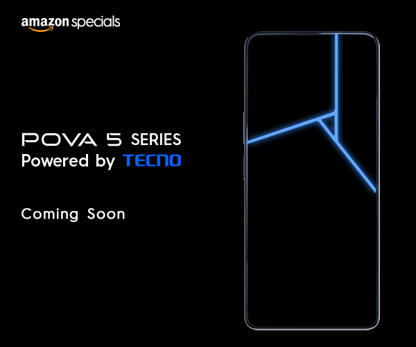 Tecno POVA 5 Pro with Helio G99, 6000mAh Battery, and a Rear Breathing LED Expected in Early August TECNO POVA 5 Pro India teaser
