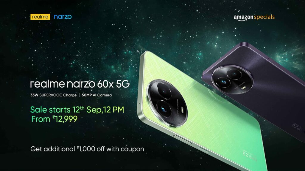 Realme Launches narzo 60x 5G in India Dimensity 6100+ SoC and 6.72-inches Display | DroidAfrica