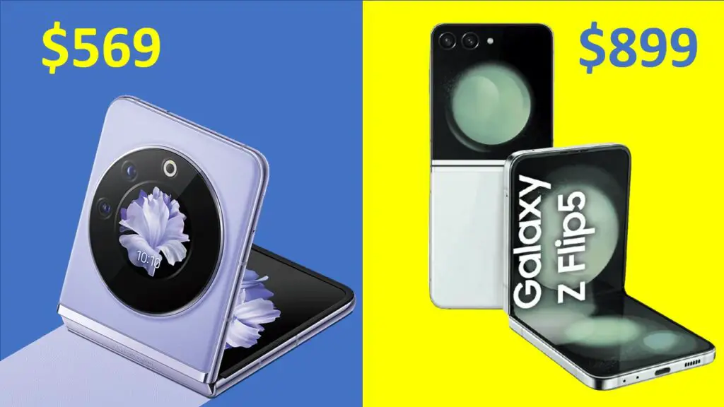 Tecno Phantom V Flip vs Samsung Galaxy Z Flip5 Specification and Price Comparison | DroidAfrica