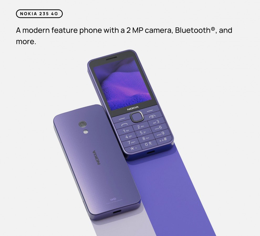 HMD Global Announces New Nokia Feature Phones with 4G Connectivity Nokia 235 4G announced