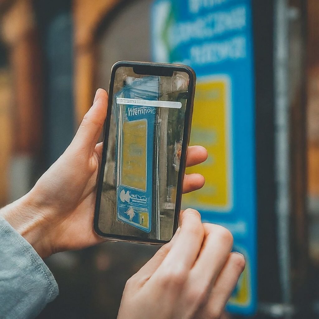10 Incredible Things You Can Do with Your Smartphone A person using a language translation app with translated text overlaid on a foreign sign or menu
