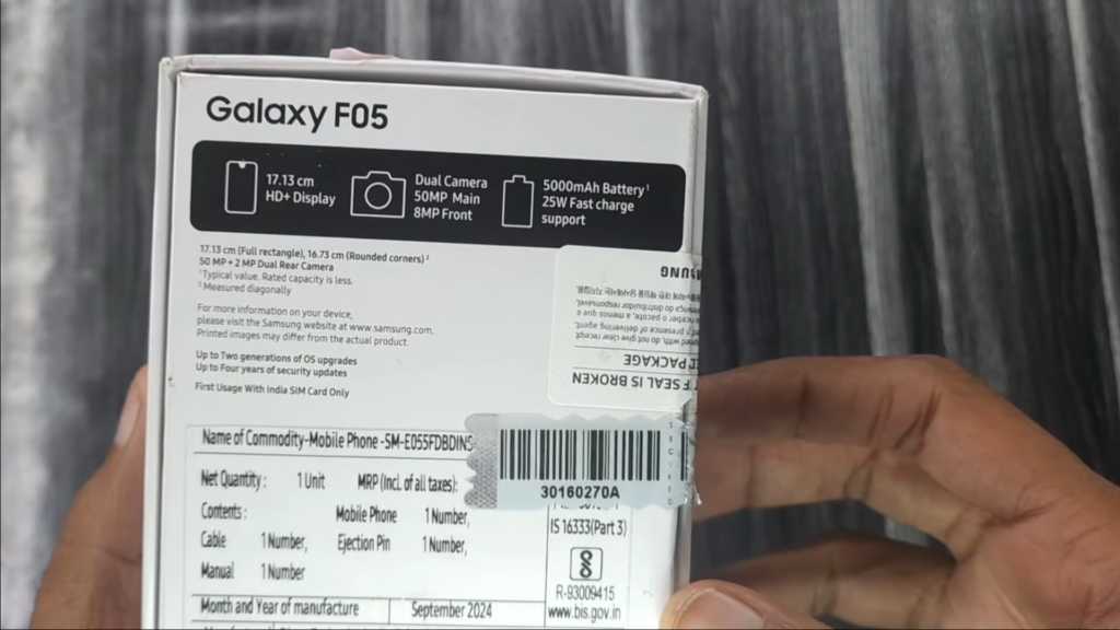 Samsung Galaxy F05 Review image 240