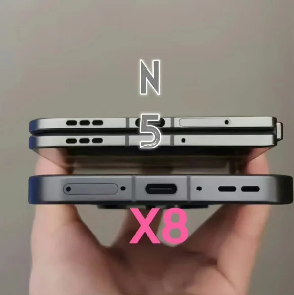 Oppo Find N5 Real-Life Images Show Camera Design and Size Comparison with Find X8 3